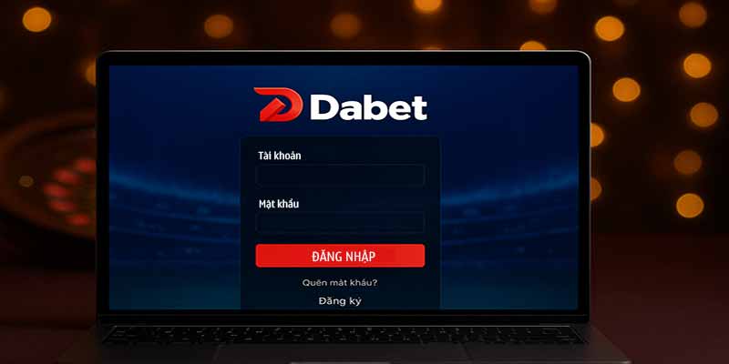 Đăng nhập Dabet bằng máy tính