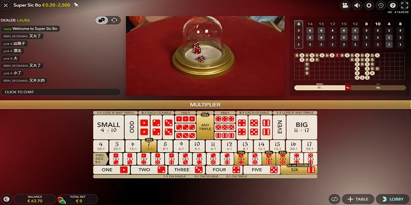 Các game Casino tại Dabet rất phong phú